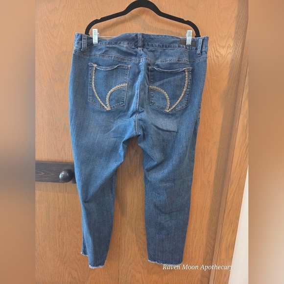 Ariya Distressed Ankle Jeans in Blue - Picture 2 of 11